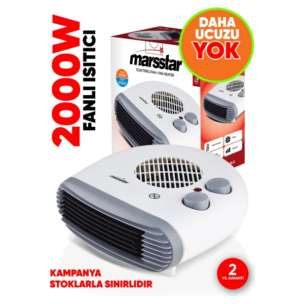 Marsstar Ms-200 2000 W Turbo Fanlı Isıtıcı - Görsel 7