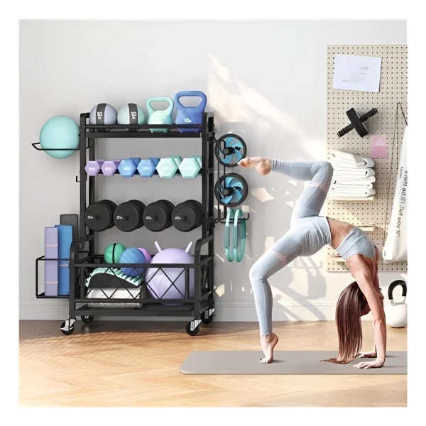 Rane Yoga Pilates Kettlebell Pilates Topu Yoga Roller Mat Ring Dambıll Çok Yönlü Kullanımlı Stand - Görsel 3