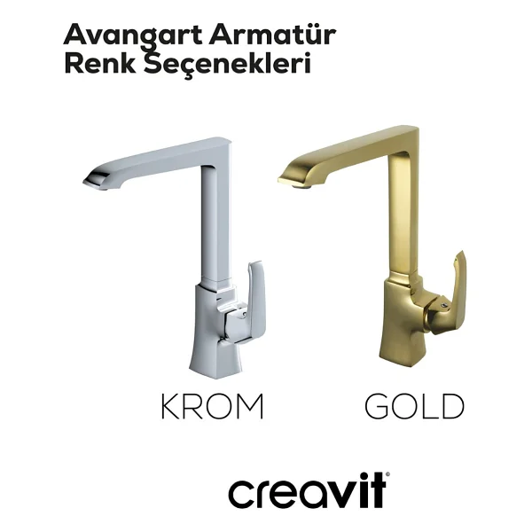 Creavit Avangart Ag8500 Krom Mutfak Bataryası - Görsel 3