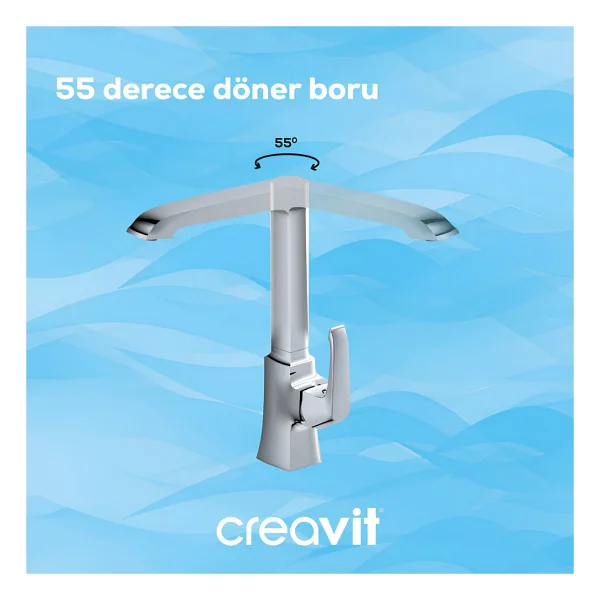 Creavit Avangart Ag8500 Krom Mutfak Bataryası - Görsel 4