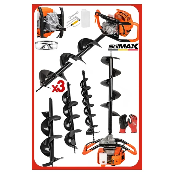 Garden Pro Gp-490b 20 Cm Çift Helezonlu Toprak Burgu Makinesi - Görsel 3