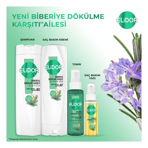 Elidor Biberiye Dökülme Karşıtı Saç Bakım Seti - Görsel 5