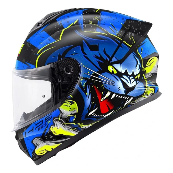 Givi 50.X Wıld Mat Siyah Mavi Full Face Motor Kaskı - Görsel 7