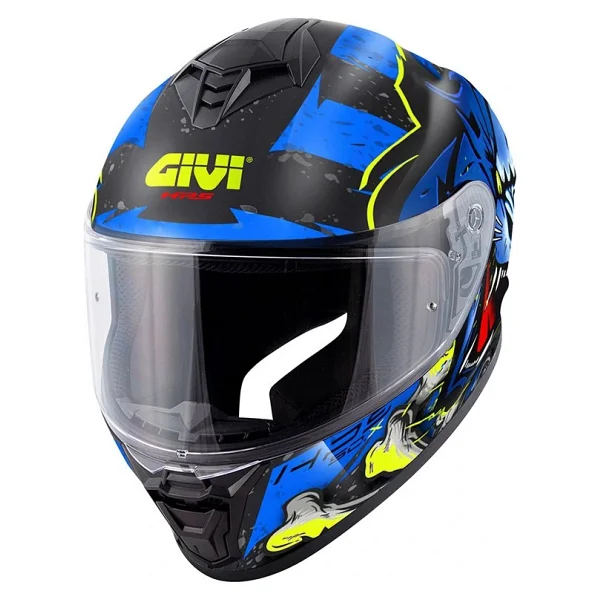 Givi 50.X Wıld Mat Siyah Mavi Full Face Motor Kaskı - Görsel 2