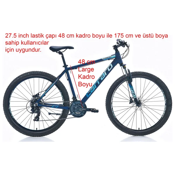 Carraro Force 720 HD Siyah-Turuncu 21 Vites 27.5 Jant Erkek Dağ Bisikleti - Görsel 8
