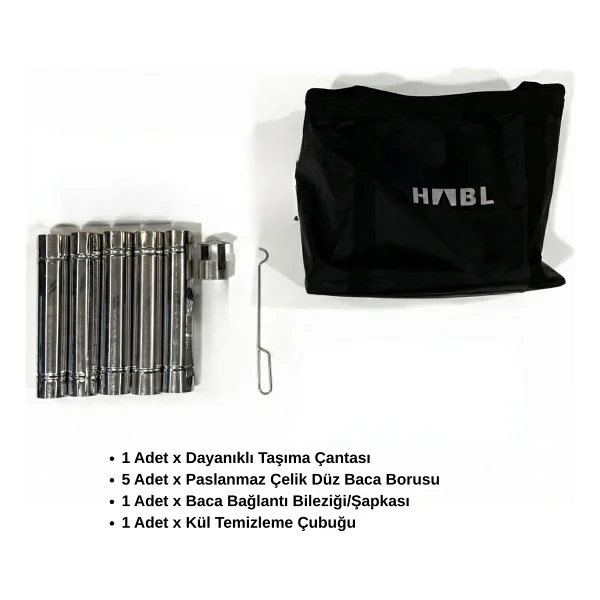 Habl-Galvaniz Kamp Sobası - Hafif Ve Dayanıklı Çadır Sobası - Görsel 3