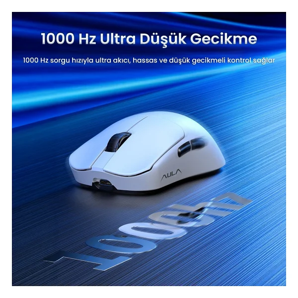 Aula Sc380pro Siyah Şarjlı Ergonomik Optik Kablolu/Kablosuz Oyuncu Mouse - Görsel 4