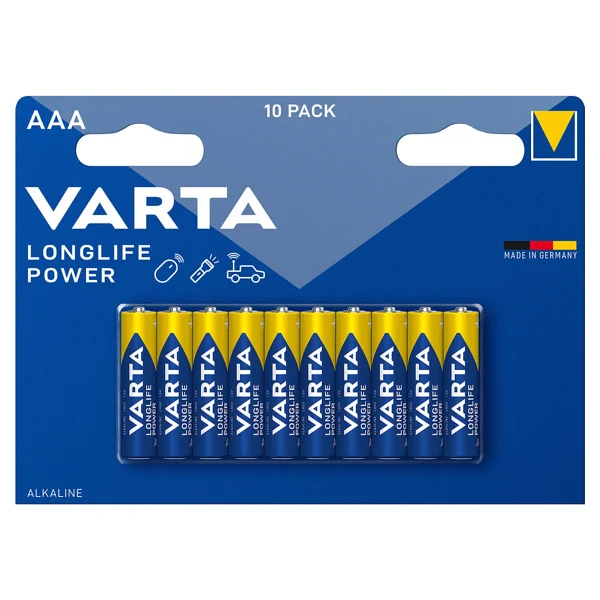 Varta Longlife Power 10'lu Alkalin Aaa İnce Kalem Pil - Görsel 2