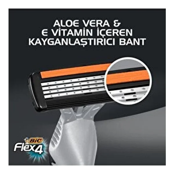 Bic Flex 4 Blister 3'lü Tıraş Bıçağı - Görsel 7