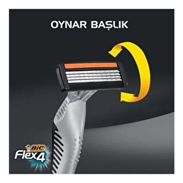 Bic Flex 4 Blister 3'lü Tıraş Bıçağı - Görsel 8