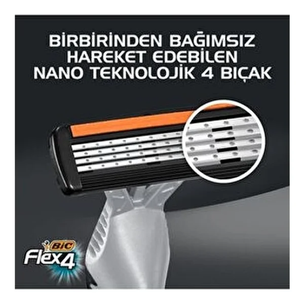 Bic Flex 4 Blister 3'lü Tıraş Bıçağı - Görsel 9