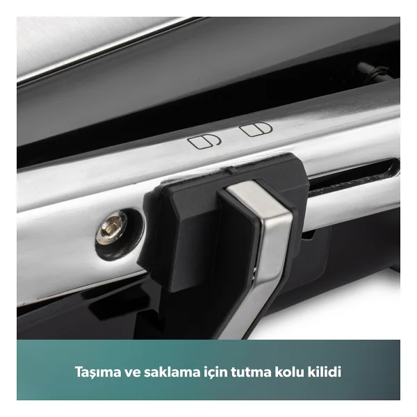 Homend Grilliant 1341h 2000 W Inox Izgara Ve Tost Makinesi - Görsel 7