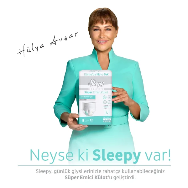 Sleepy Sensitive Süper Emici Külot Büyük Boy L 30'lu Hasta Bezi - Görsel 10