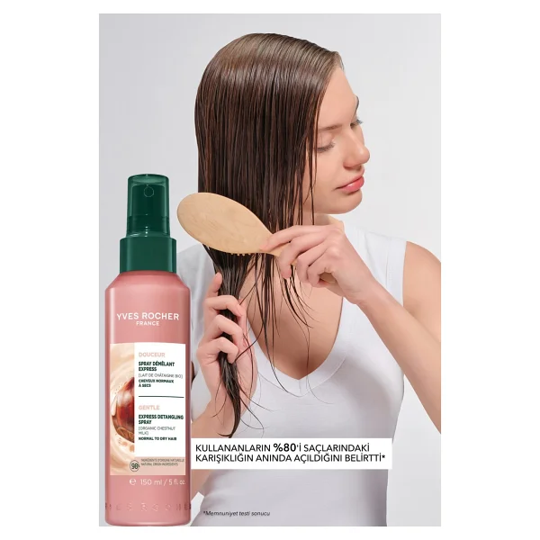 Yves Rocher Akışkan Sütlü Dokulu Besleyici Ve Yumuşatıcı Douceur Vegan Kolay Saç Tarama Spreyi 150 Ml - Görsel 4