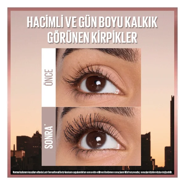 Maybelline Lash Sensational Body Siyah Maskara - Görsel 2