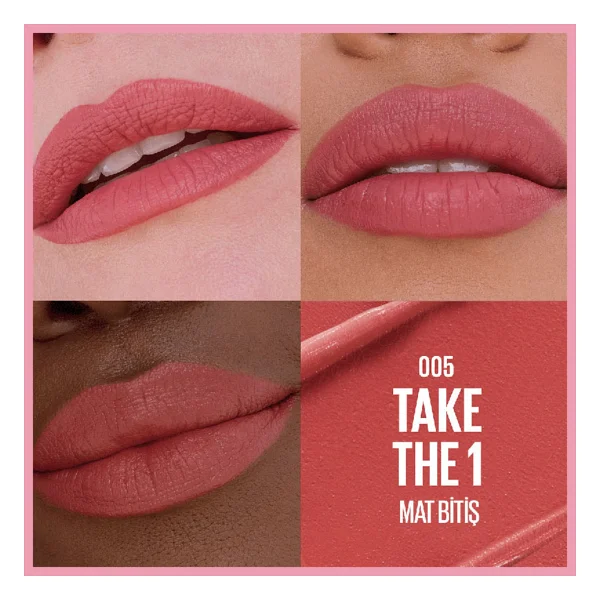 Maybelline New York Serum Etkili Hyalüronik Asit Ve Besleyici Yağ İçeren 005 Take The 1 Stick Ruj - Görsel 4