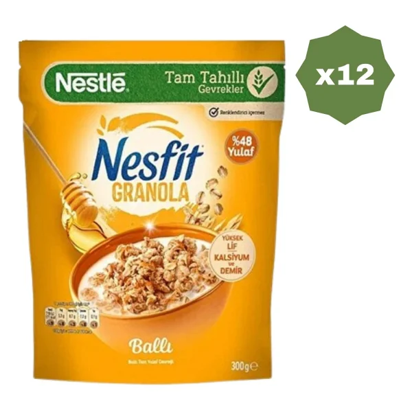 Nestle Nesfit Ballı Granola 300 Gr - (12 Adet) - Görsel 2