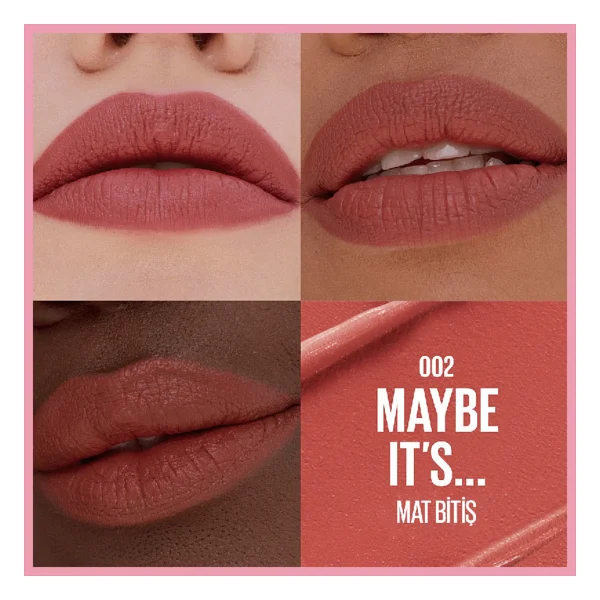 Maybelline New York Serum Etkili Hyalüronik Asit Ve Besleyici Yağ İçeren 002 Maybe It's Stick Ruj - Görsel 4