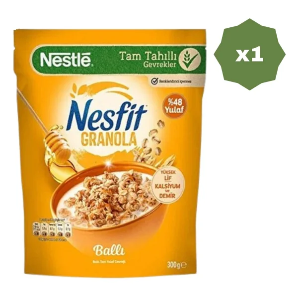 Nesfit Granola 300 Gr Yulaf & Ballı Kahvaltılık Gevrek - Görsel 2
