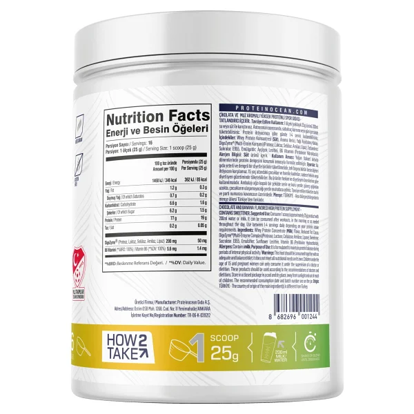 Proteinocean 400 Gr Whey Protein Tozu - Görsel 2