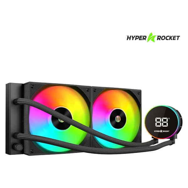 Hyper Rocket 240mm Argb Wl240yn 240 Siyah Sıcaklık Göstergeli Işlemci Sıvı Soğutucu - Görsel 8