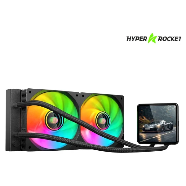 Hyper Rocket 240mm Argb Wl240l040 Siyah 4 Inç Lcd Versiyon CPU Işlemci Sıvı Soğutucu - Görsel 9