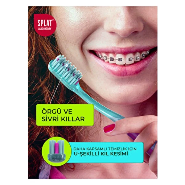 Splat Smilex Ortho Ortodonti Diş Fırçası Yumuşak - Görsel 10