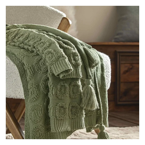 Taç Butik Patagonya Throw Yeşil 130x170 Cm TV Battaniyesi - Görsel 3