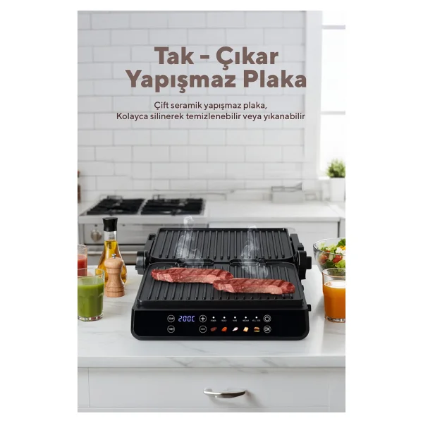 Kumtel Ttm-10 2000 W Izgara Ve Tost Makinesi - Görsel 8
