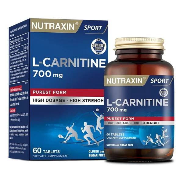 Nutraxin L-Carnitine 60 Tablet Yüksek Dozda Vegan Dostu İçerik Türkiye Menşeli - Görsel 4