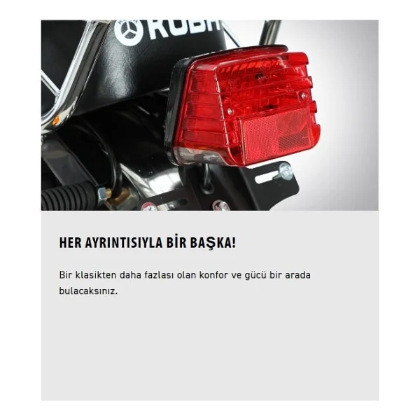 Kuba Cg50 RX Pro 50 Cc Motosiklet Siyah - Görsel 4