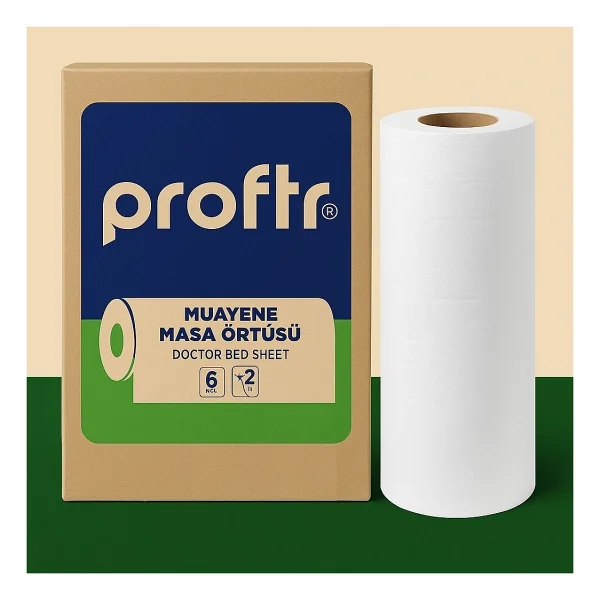 Proftr Muayene Sedye Masa Örtüsü Çift Katlı 50x25cm 50 Metre 24 Lü Set (4klx6) - Görsel 2