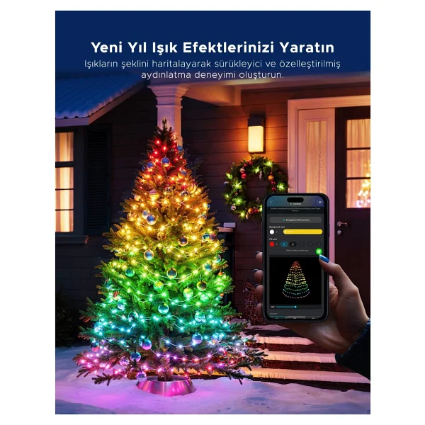 Govee Yılbaşı Ağacı Aydınlatması 2s - 20 Metre - Görsel 4