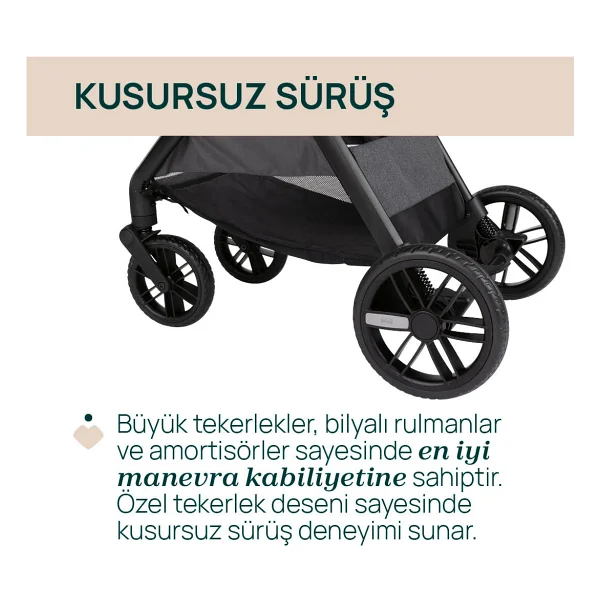 Chicco Bellagio Black Satin Bebek Arabası - Görsel 3