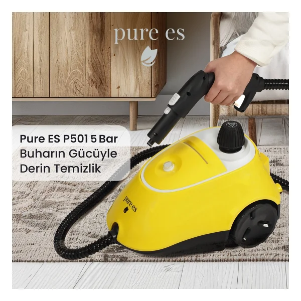 Pure Es P501 Sarı Buharlı Temizleyici - Görsel 6
