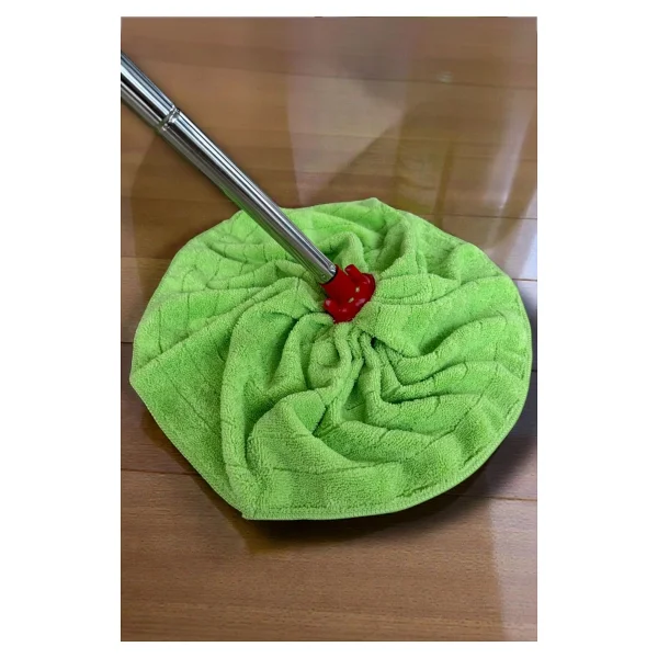 Fine Clean ( 1 Adet) Mikrofiber Havlu Paspas Mop Yedek Ucu, Alt Kısmı Dolgulu Çizmez ( Sopasız) - Görsel 4