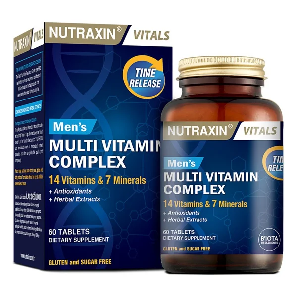Nutraxin Men's Multivitamin Complex 60 Tablet - Görsel 8