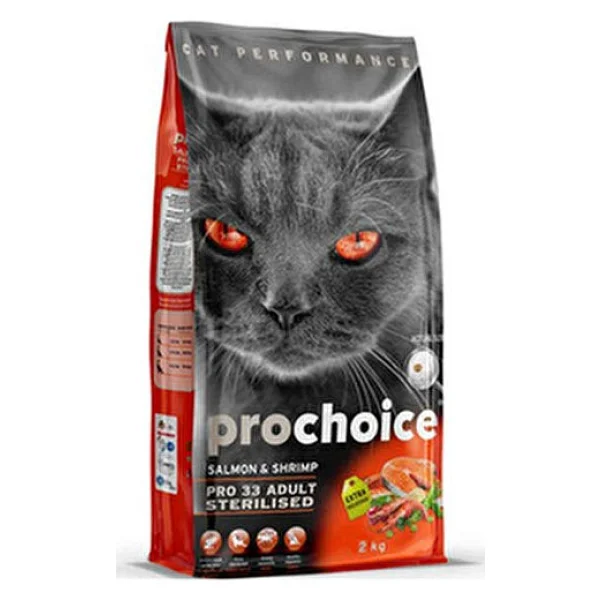 Prochoice Pro 33 Sterilised Somon Ve Karidesli 15 Kg Yetişkin Kedi Maması - Görsel 2