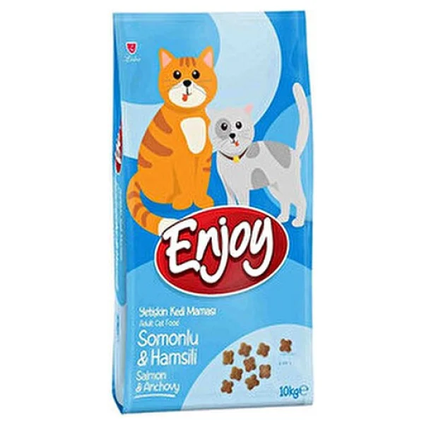 Enjoy Somonlu Ve Hamsili 10 Kg Yetişkin Kedi Maması - Görsel 5