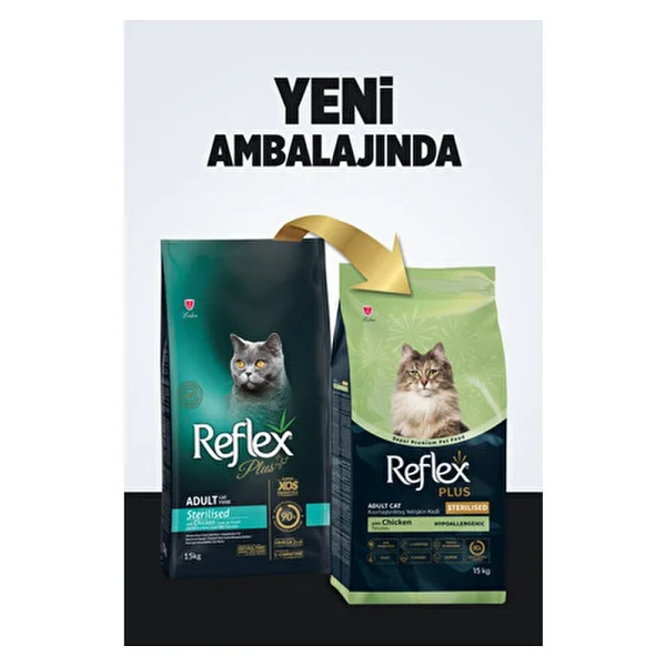 Reflex Plus Tavuklu 15 Kg Kısırlaştırılmış Yetişkin Kedi Maması - Görsel 4