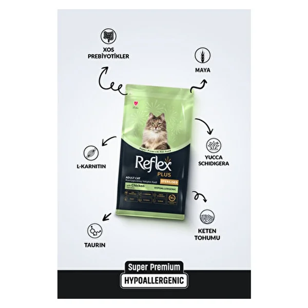 Reflex Plus Tavuklu 15 Kg Kısırlaştırılmış Yetişkin Kedi Maması - Görsel 5