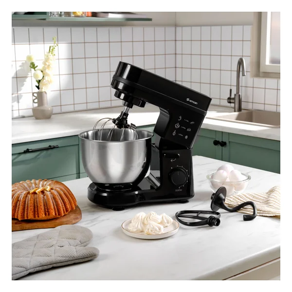 Emsan Maestrochef Stella 1500 W Black 5 Lt Hamur Yoğurma Makinesi - Görsel 3