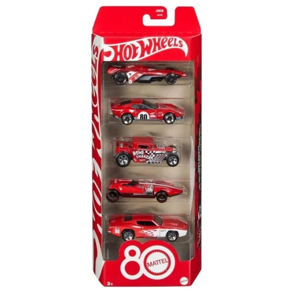 Hot Wheels Mattel 80th Anniversary 5'li Araba Seti Jgk08 - Görsel 3