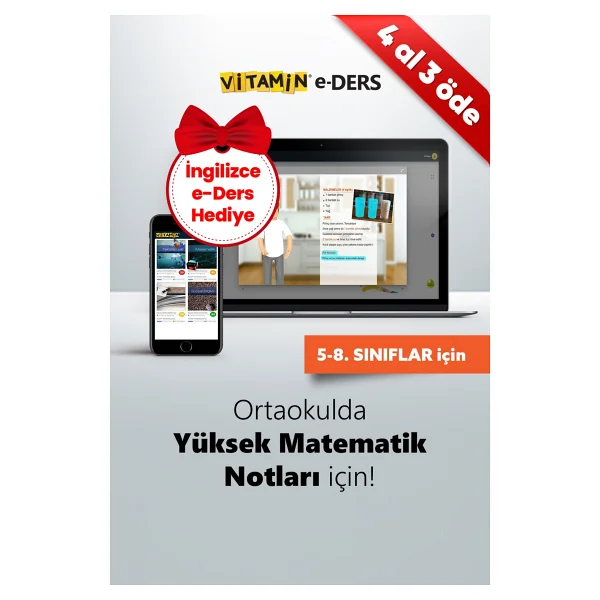 Vitamin 6. Sınıf Matematik (E-Ders) 2285 Yeni Nesil Soru, 1887 Dakika Video Yazılıya Hazırlık - Görsel 8