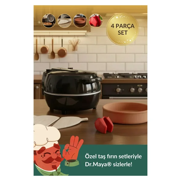 Dr.Maya Pro Plus Taş Fırın Pizza Makinesi - Görsel 8