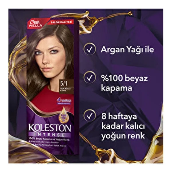 Koleston Intense 5.1 Açık Küllü Kahve Saç Boyası - Görsel 7