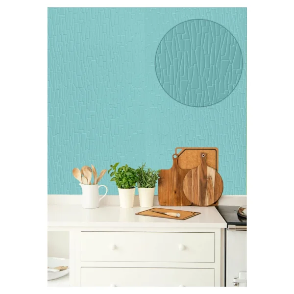 Tink Kendinden Yapışkanlı 3d Duvar Paneli Boyanabilir Dekota 60x60 Cm Geometrik Desenli (4 Adet) - Görsel 5