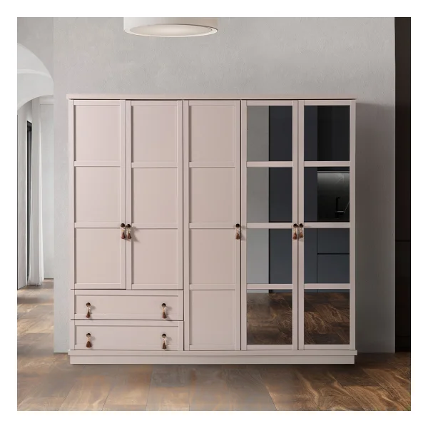 Edsy Home Doru 5 Kapaklı Dolap - Bej - Görsel 9