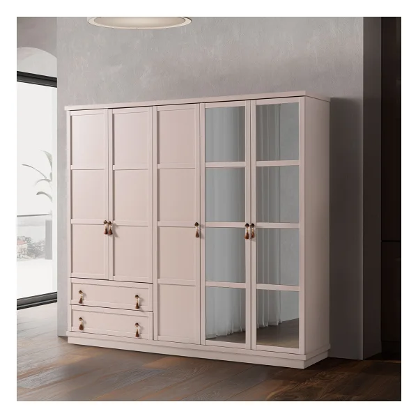 Edsy Home Doru 5 Kapaklı Dolap - Bej - Görsel 2