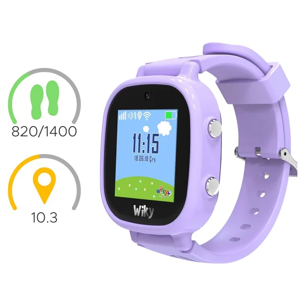 Wiky Watch 5e Lila Akıllı Çocuk Saati - Görsel 5